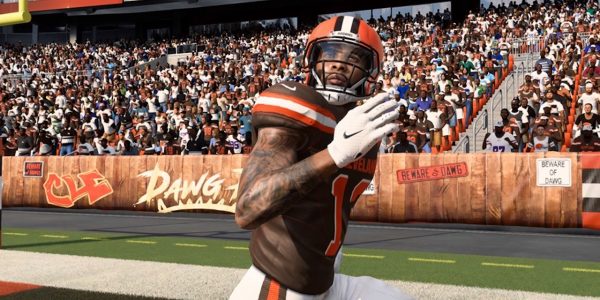 odell beckham jr increased browns popularity in madden 20 game