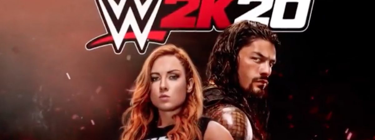 wwe 2k20 cover stars roman reigns and becky lynch discuss new game