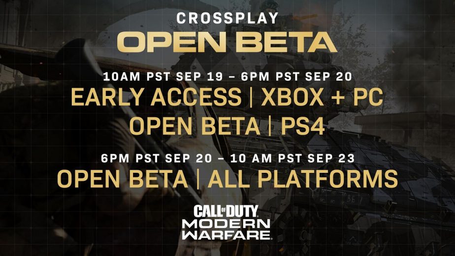 Second Call of Duty Modern Warfare Beta Weekend Upcoming