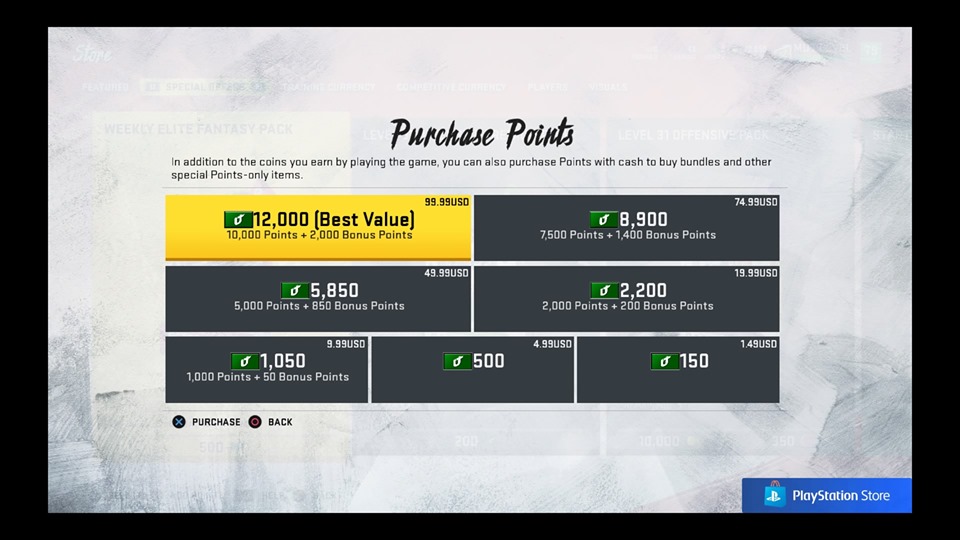 how to purchase points in madden 20