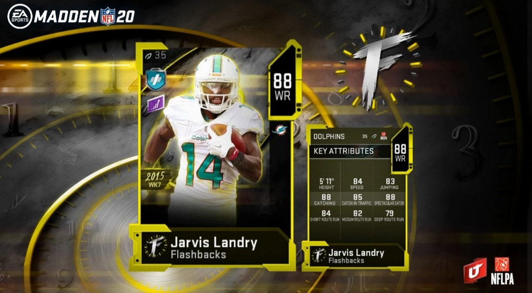 madden 20 flashbacks jarvis landry card