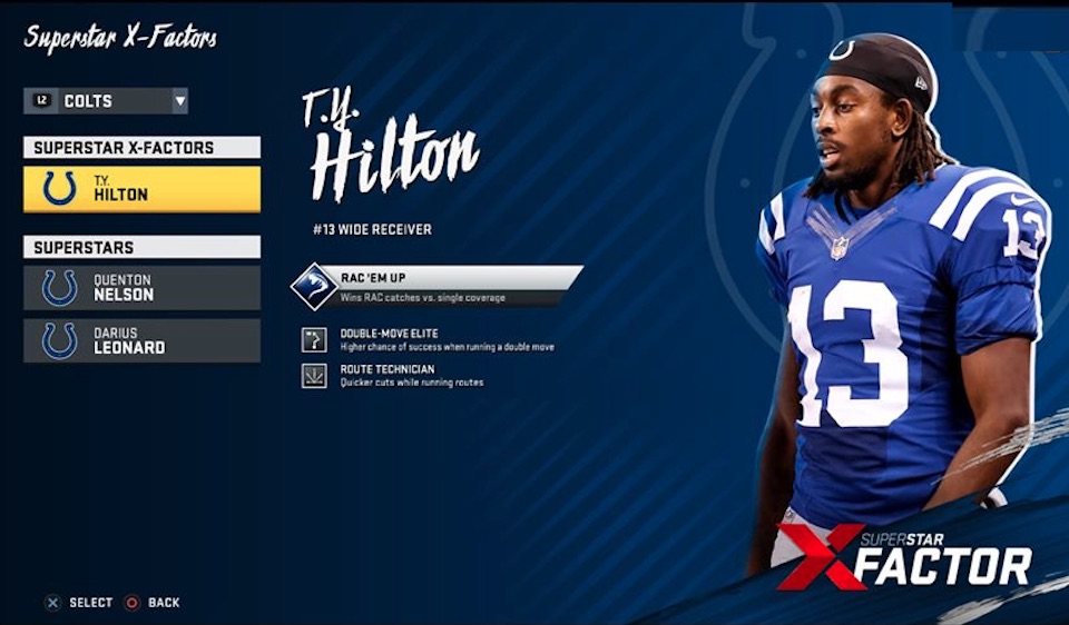 madden 20 superstar x factor ty hilton