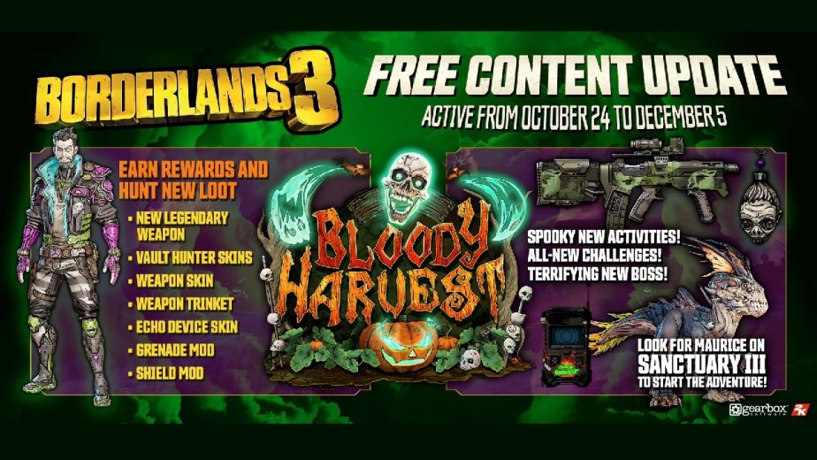 Borderlands 3 Bloody Harvest Event Trailer