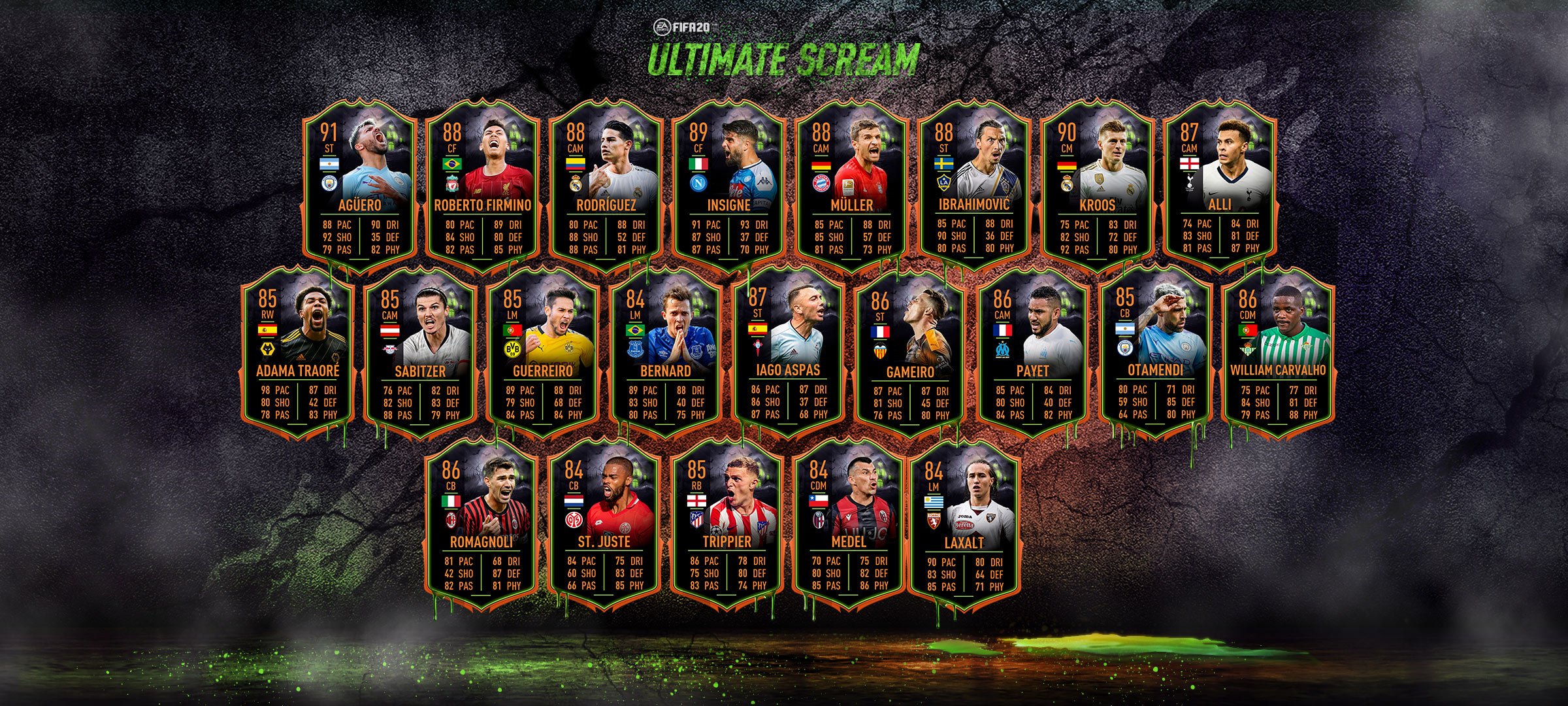 fifa 20 ultimate scream all players available in packs