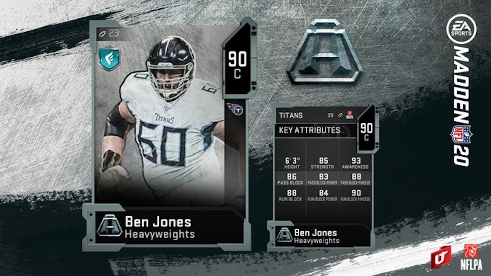 madden 20 heavyweights ben jones card