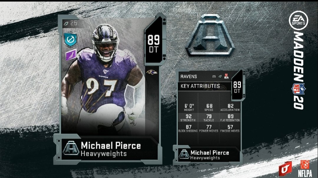 madden 20 heavyweights michael pierce card in ultimate team