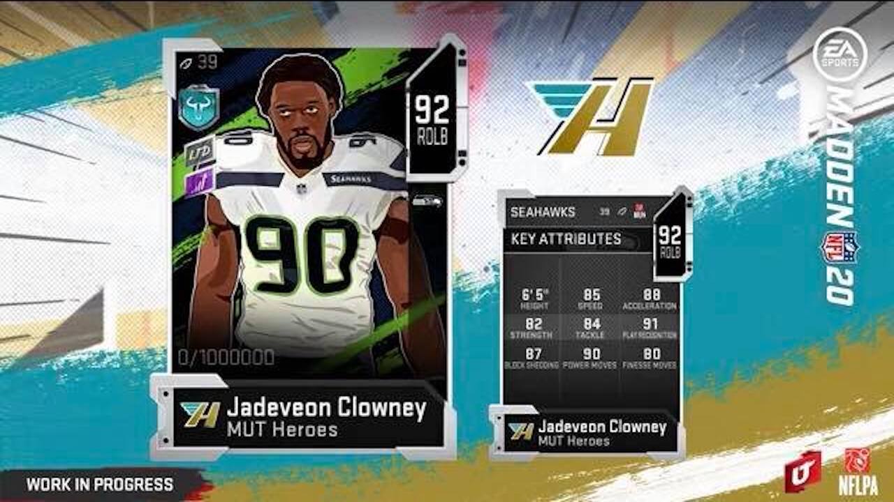 jadeveon clowney new mut heroes limited item for ultimate team