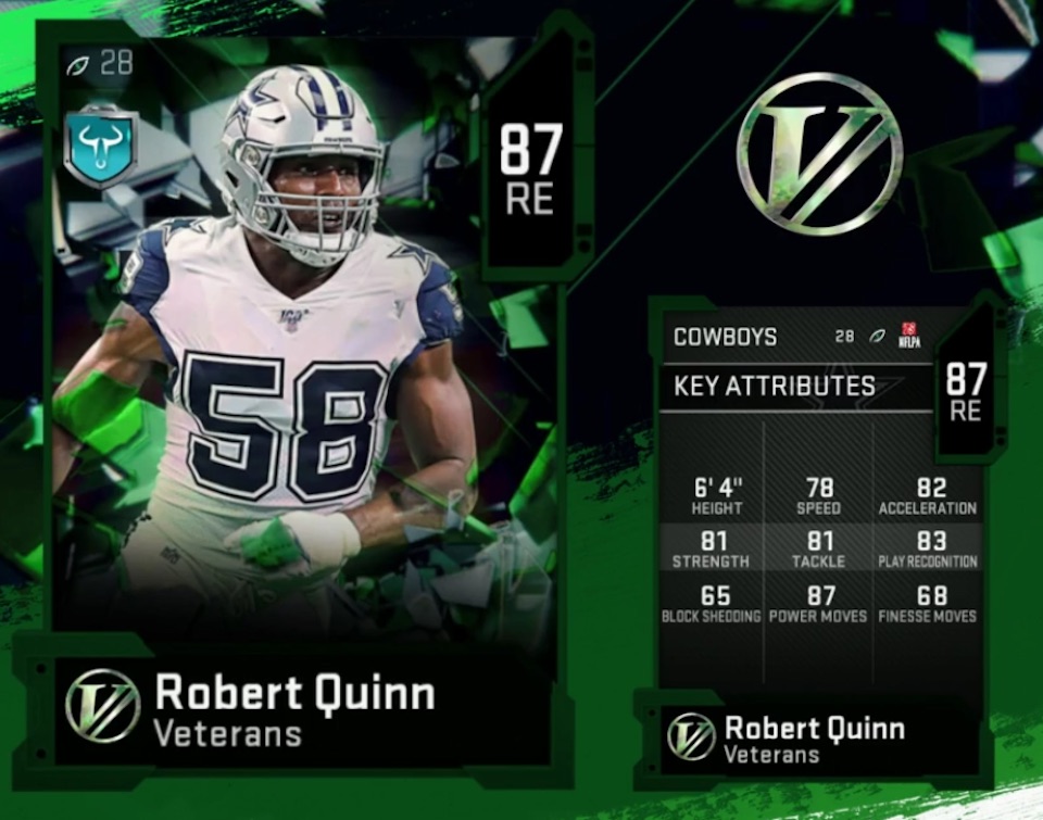 madden 20 veterans robert quinn card