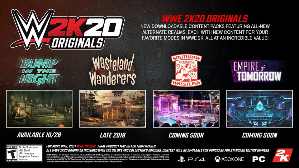 wwe 2k20 originals themes including bump in the night