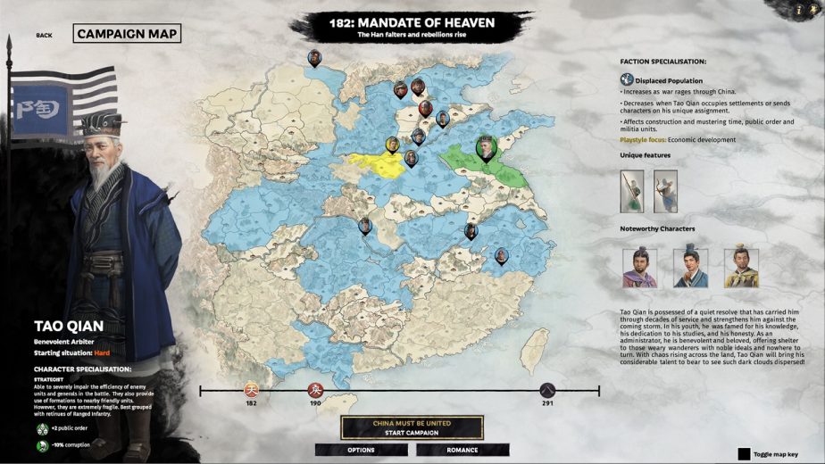 Total War Three Kingdoms Free-LC Tao Qian 2