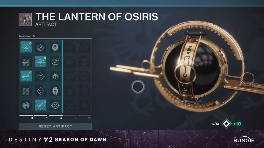 Destiny 2 Season of Dawn Seasonal Artifact