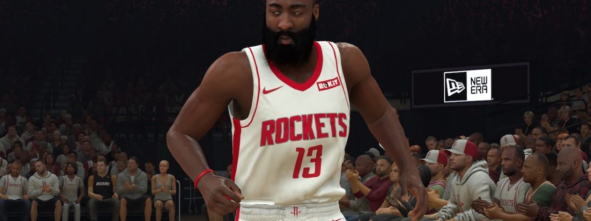 nba 2k20 league moments super packs available james harden luka doncic