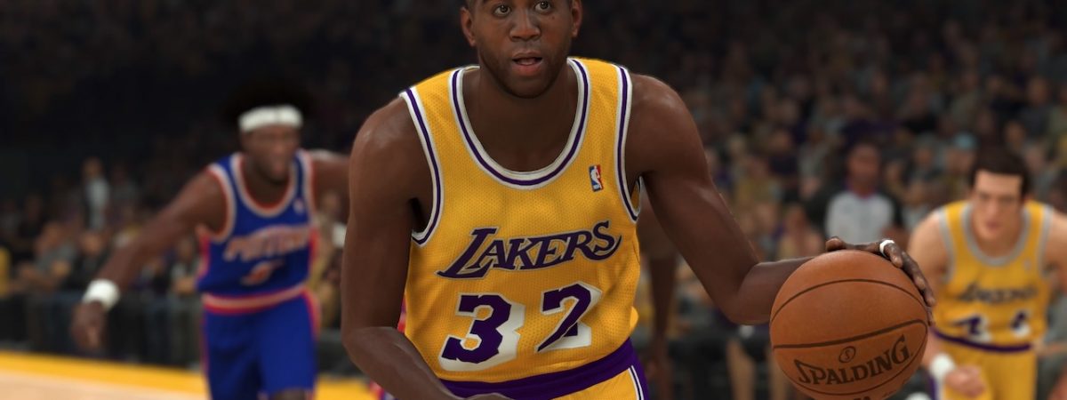 nba 2k20 spotlight series i super packs magic johnson diamond reward card