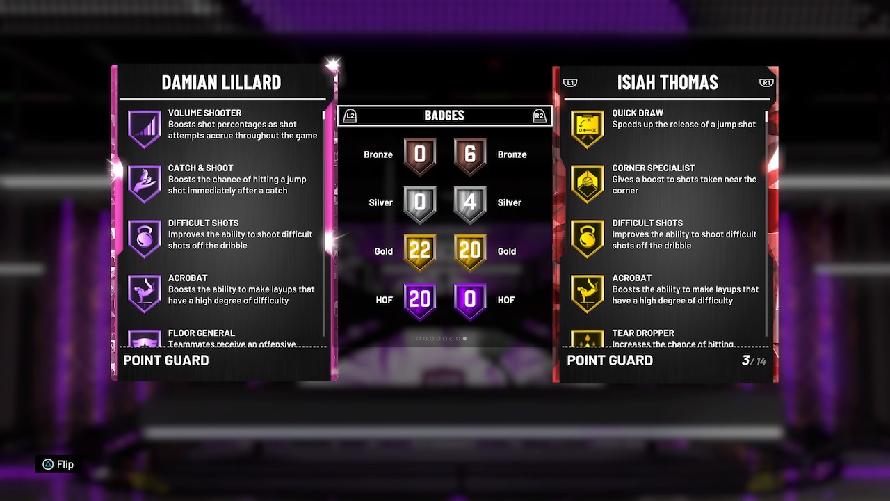 damian lillard nba 2k20 moments player card compaison