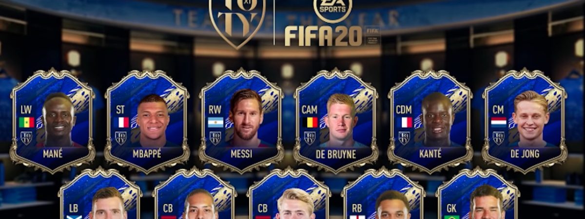 fifa 20 team of the year players revealed