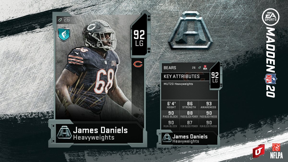 madden 20 heavyweights james daniels card