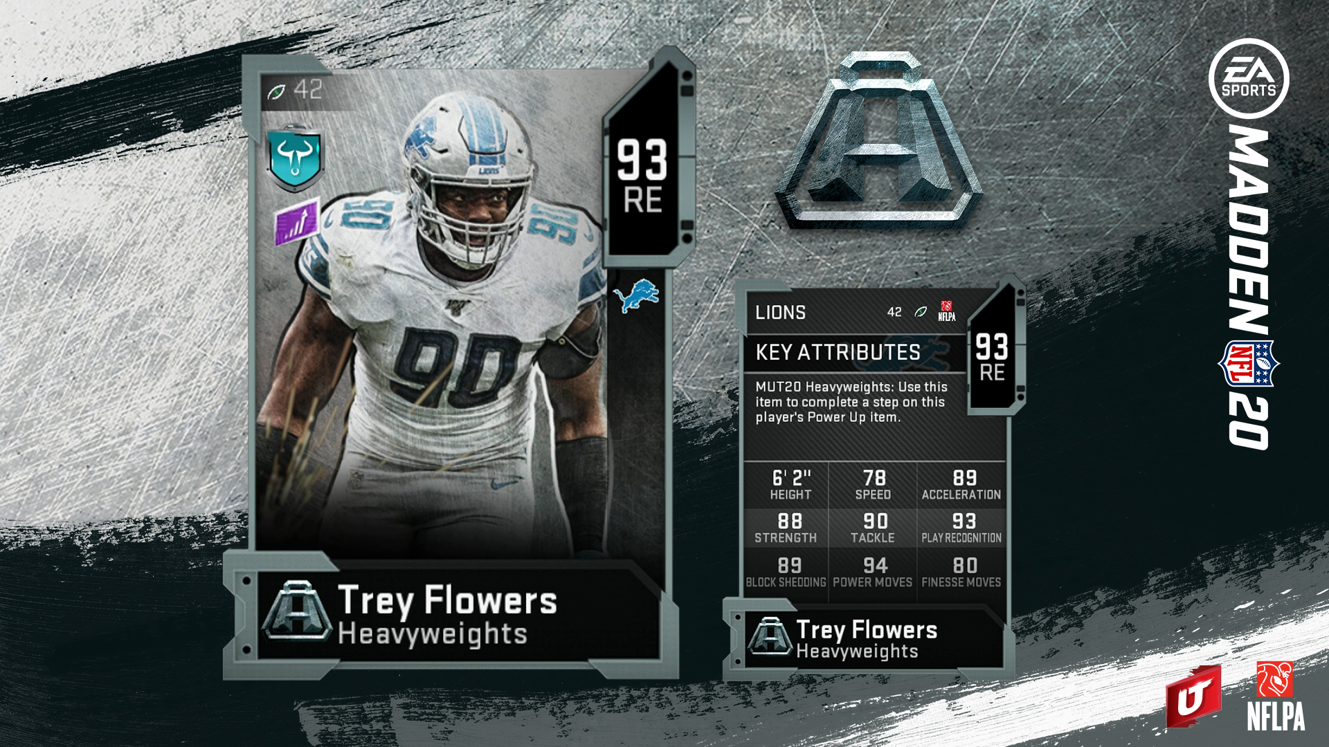Madden 20 heavyweights trey flowers card