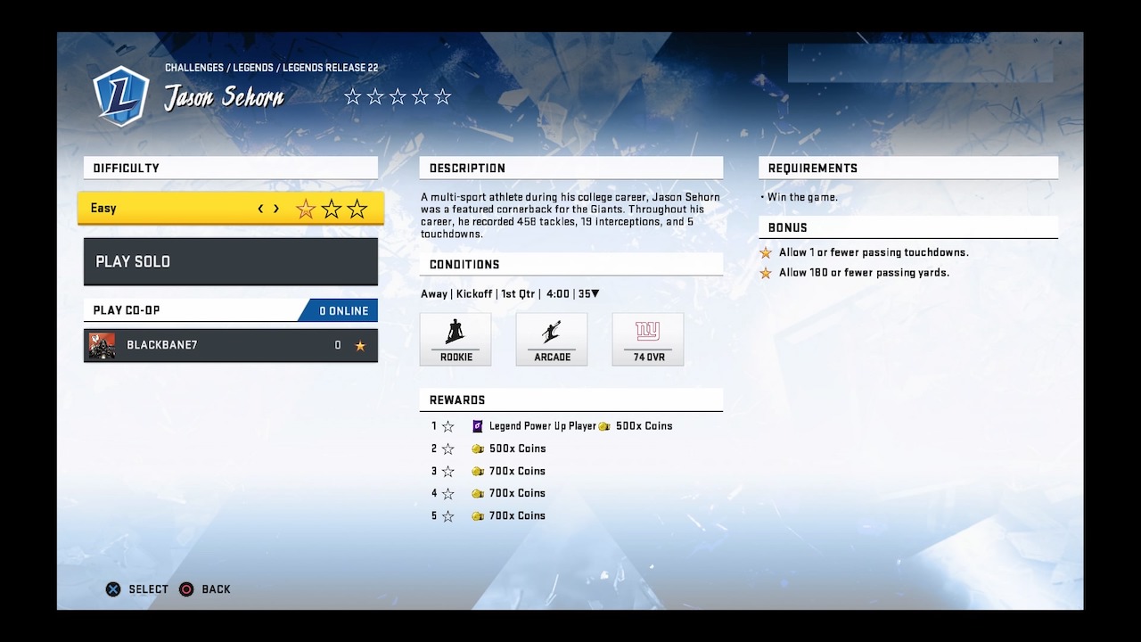 madden 20 legends challenges jason sehorn