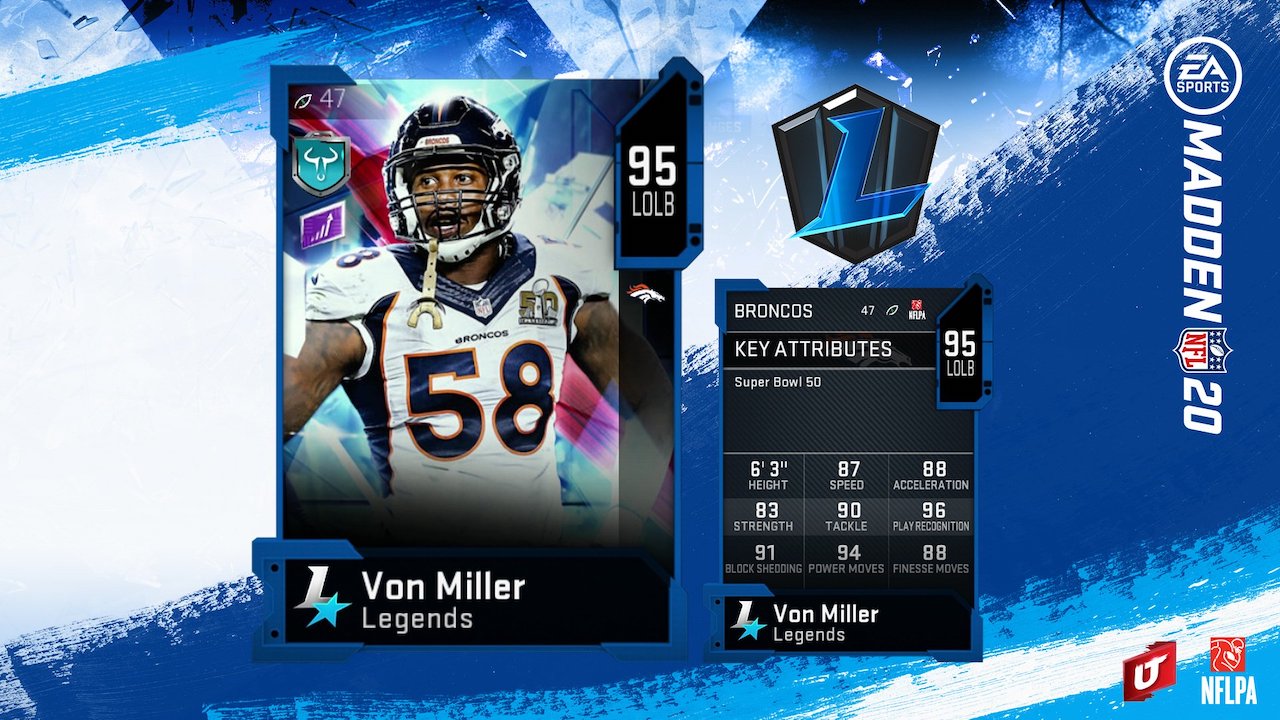 von miller jersey card