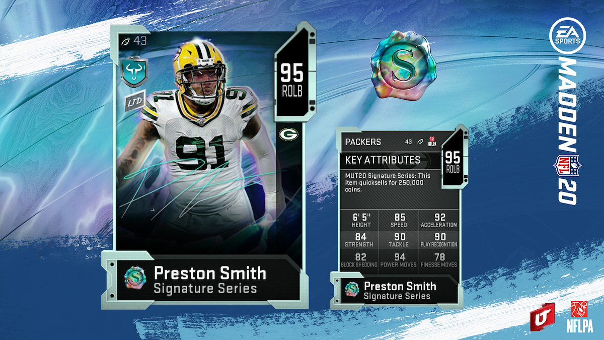 madden 20 signature series preston smith card