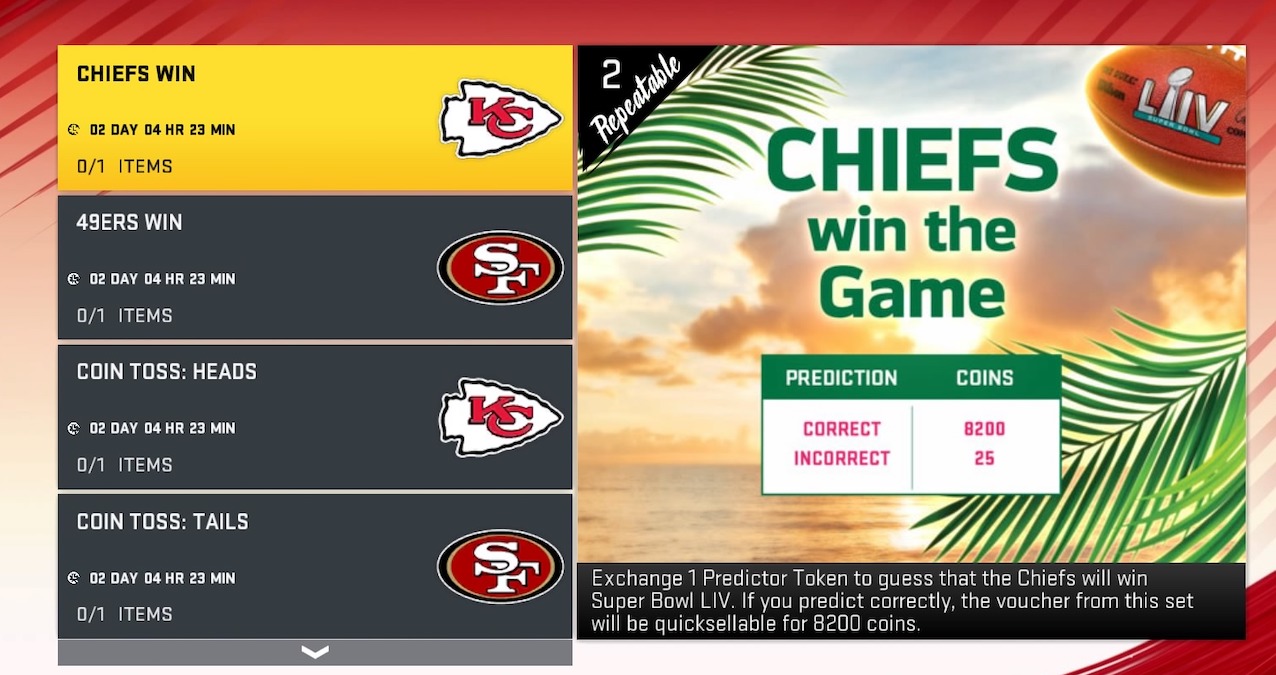 madden 20 super bowl predictor