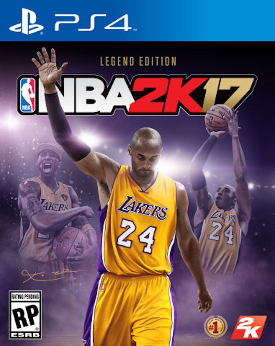 nba 2k17 legend edition cover featuring kobe bryant