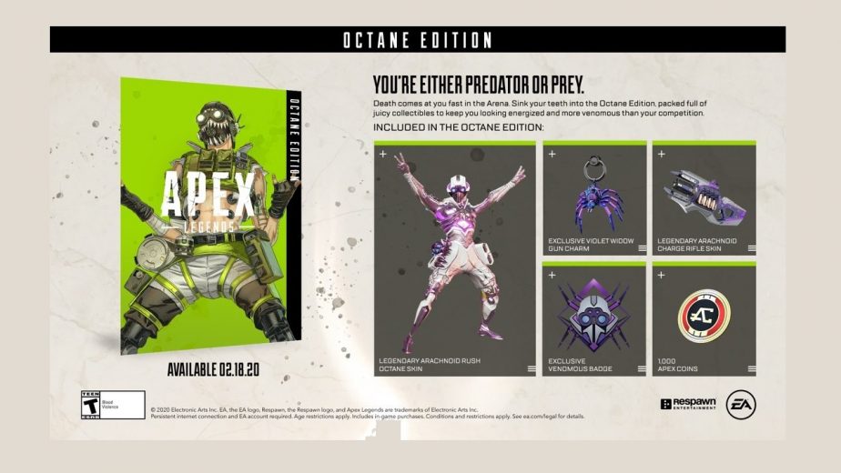 Apex Legends Octane Edition Now Available