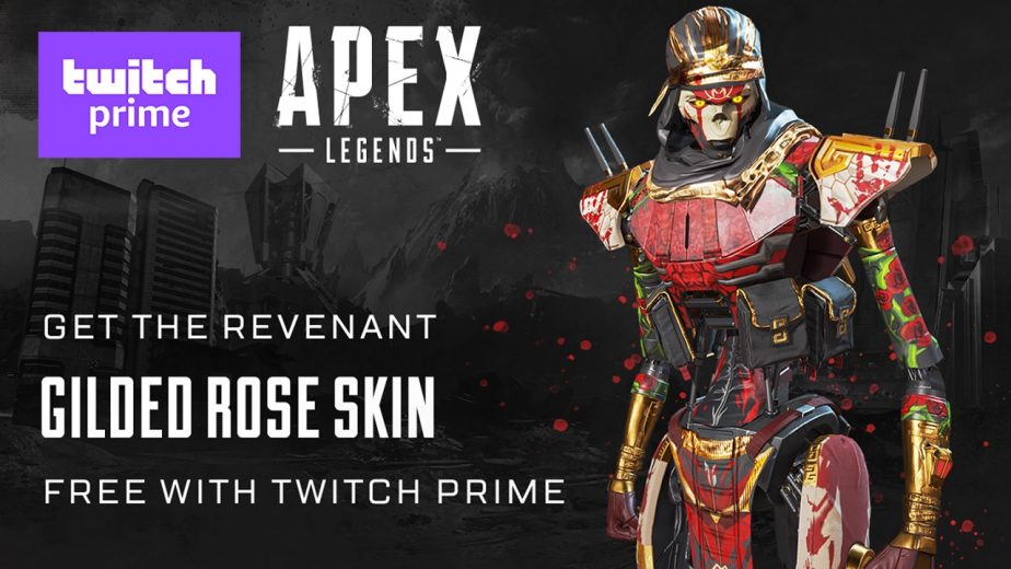 Apex Legends Revenant Skin Gilded Rose Twitch Prime