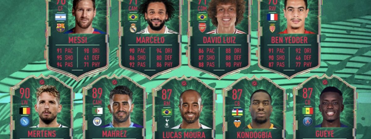 Fifa 20 shapeshifters team 1 Messi Marcelo Luiz cards