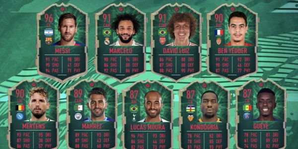 Fifa 20 shapeshifters team 1 Messi Marcelo Luiz cards