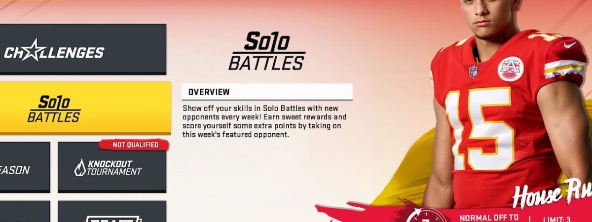 how to play madden 20 solo battles limited time house rules event