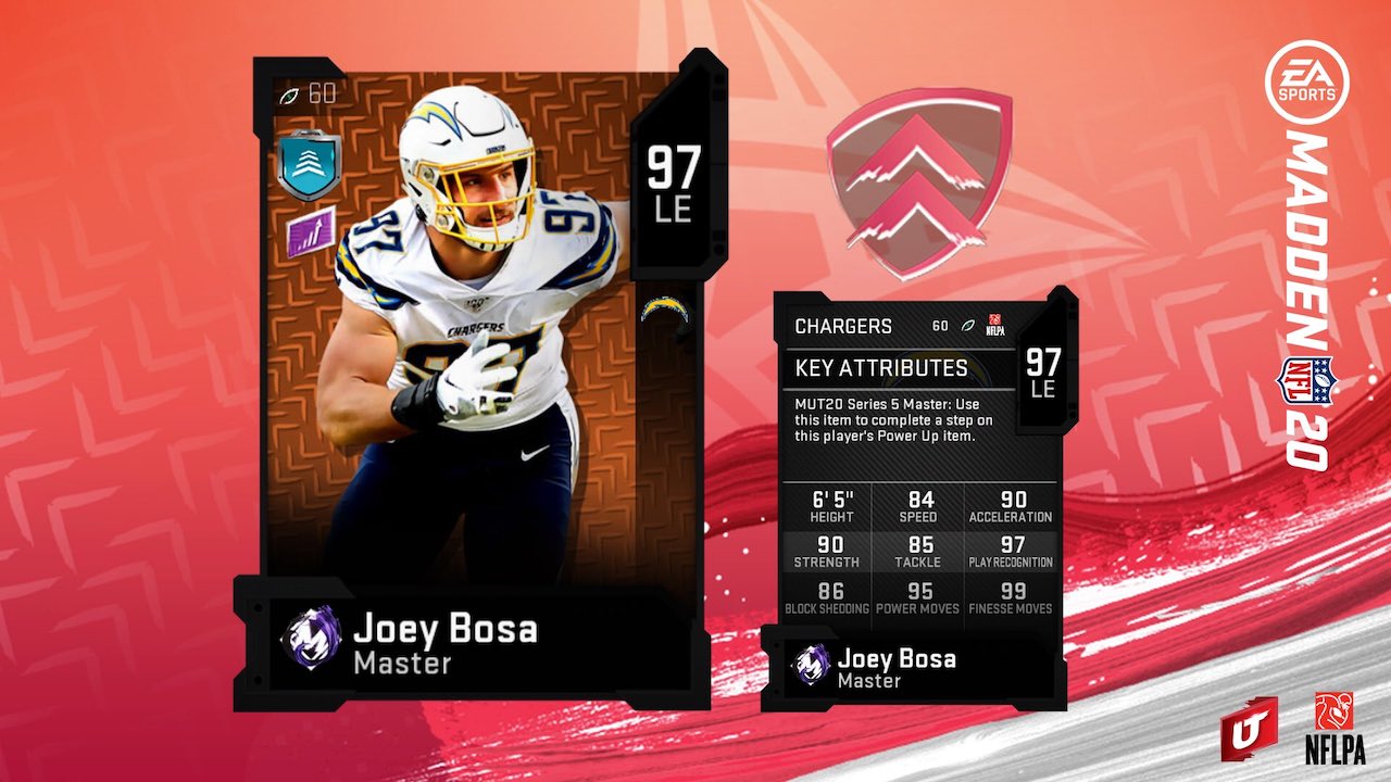 madden 20 competitive master joey bosa card