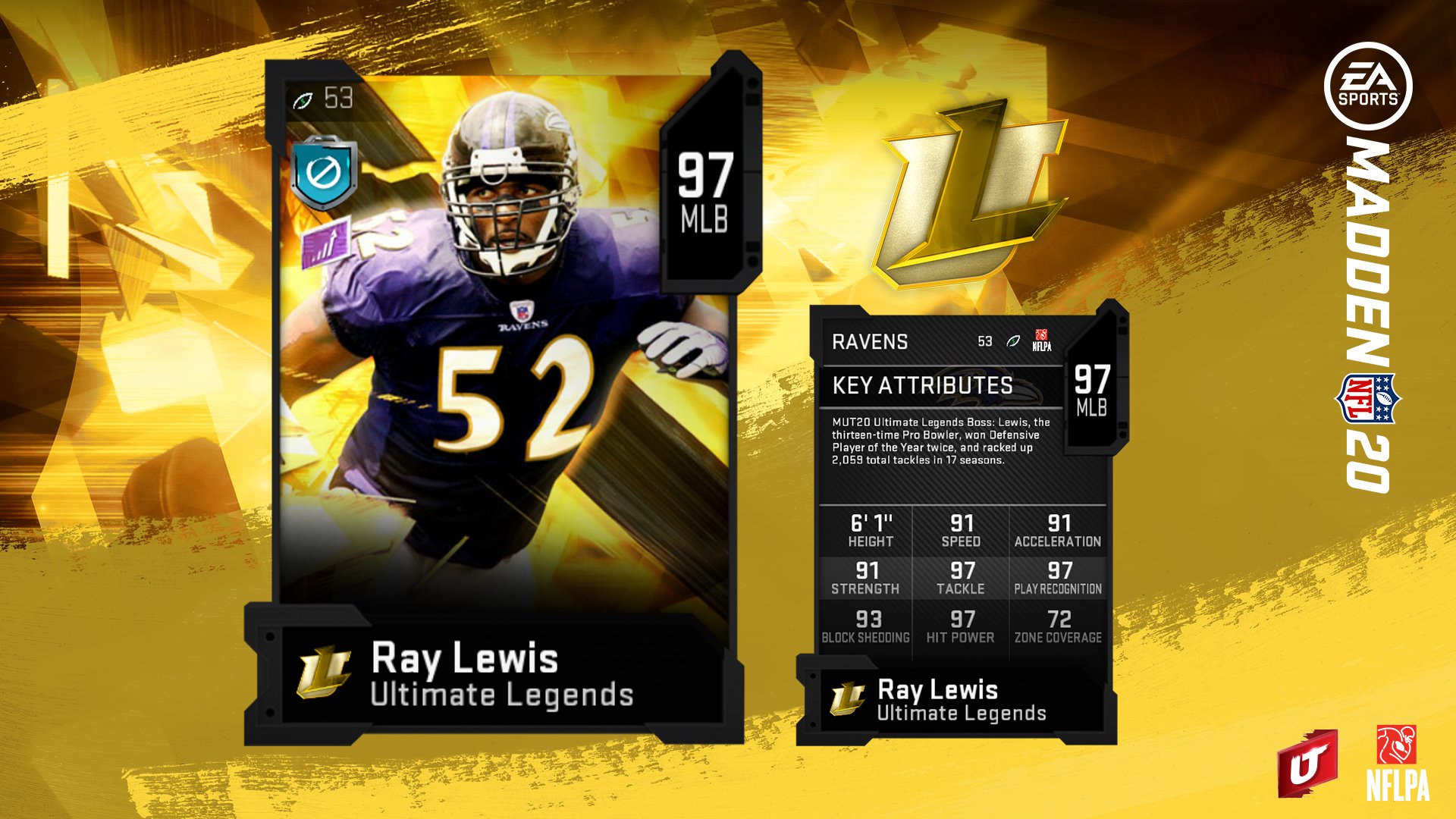 madden 20 ultimate legends ray lewis