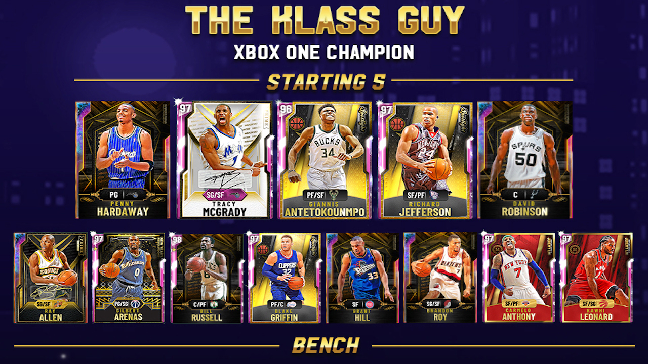 xbox one champ the klass guy nba 2k20 myteam finals