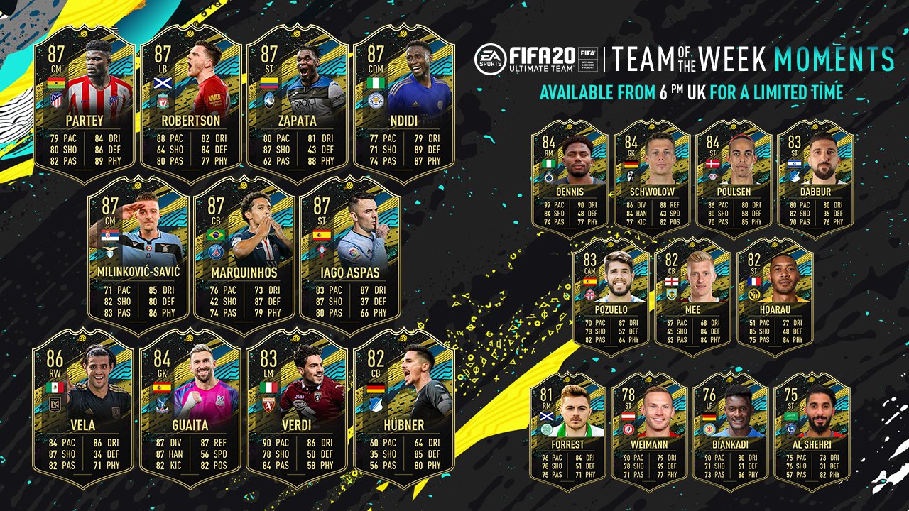 fifa 20 totw moments 3 lineup