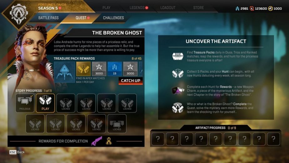 Apex Legends Season 5 The Broken Ghost Quest Details