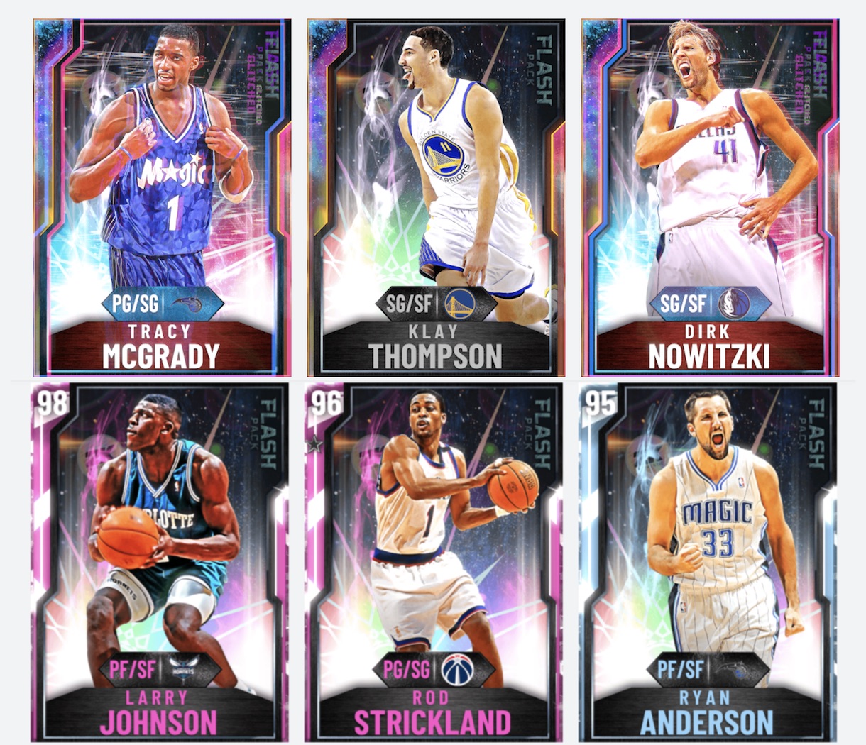 dirk nowitzki, tracy mcgrady and other new nba 2k20 flash pack 7 cards