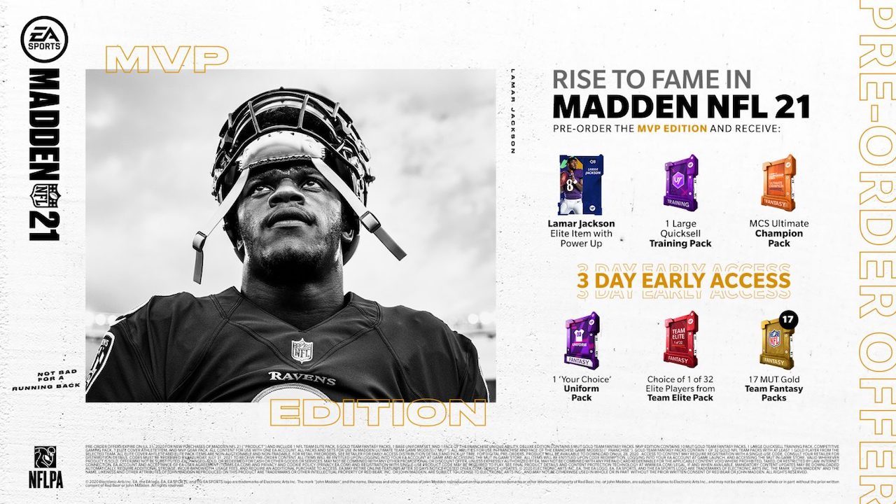 madden 21 mvp edition extras