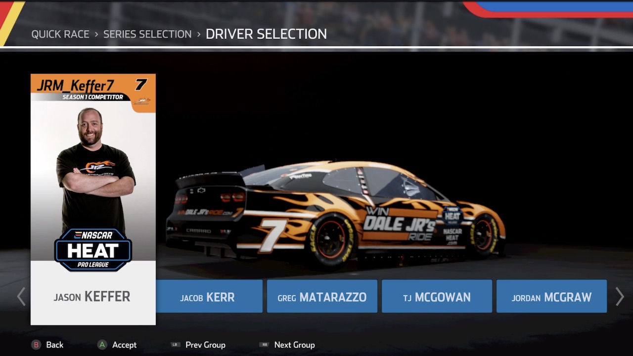 nascar heat 5 pro league drivers