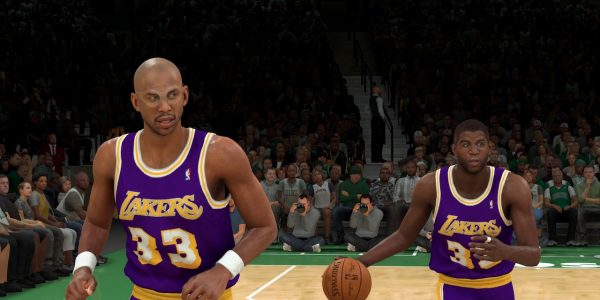 NBA 2k20 showtime packs goat magic Johnson and Kareem Abdul jabbar galaxy opals