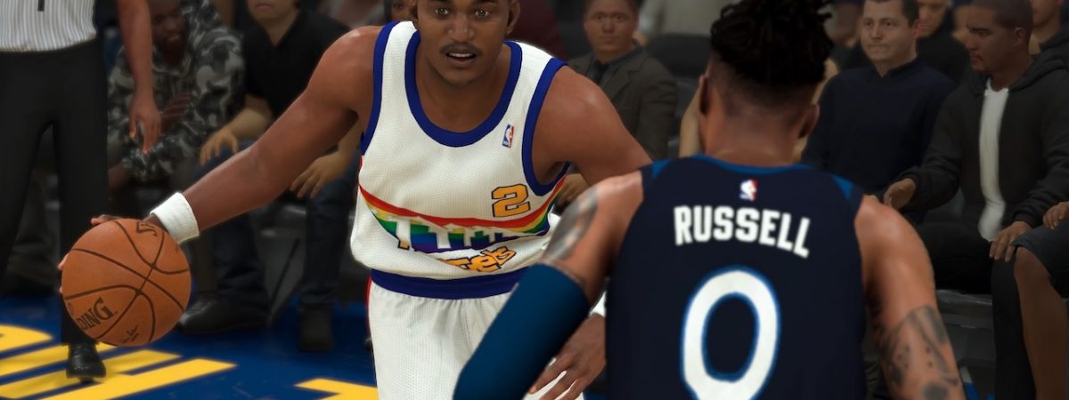 NBA 2k20 throwback moments cards Alex English dangelo Russell