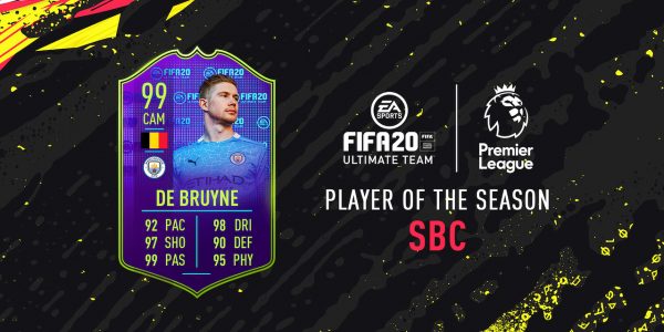 Kevin de Bruyne FIFA 20 SBC requirements costs chemistry style