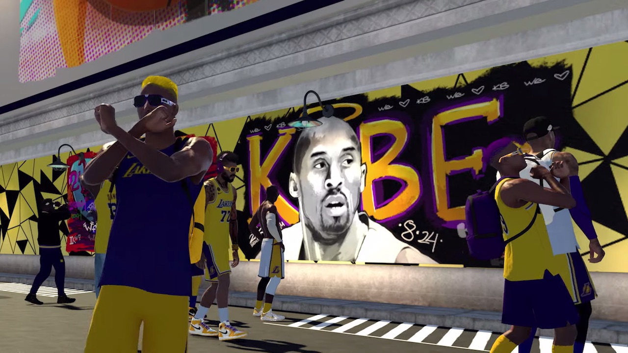 nba 2k21 mycareer trailer features kobe bryant mural