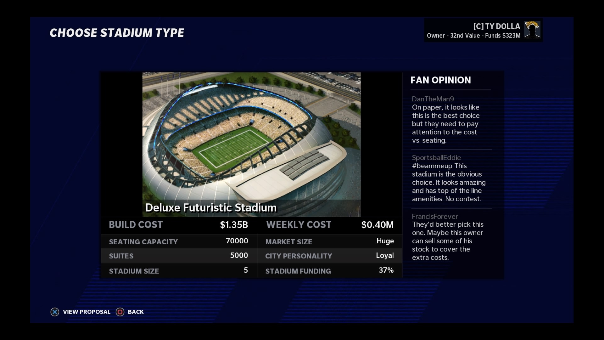 madden 21 franchise stadium