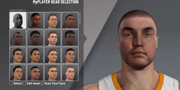 NBA 2K21 MyPlayer Creation how to face scan using mobile app