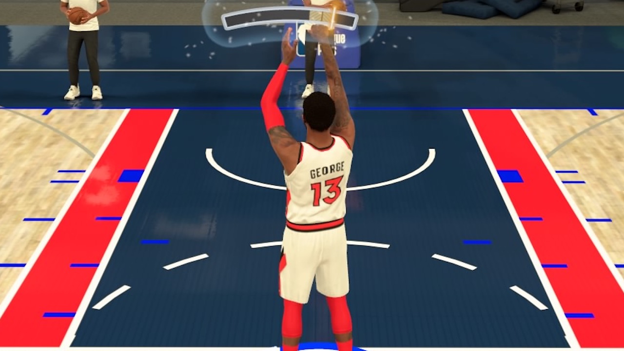 nba 2k21 shot meter at free throw line