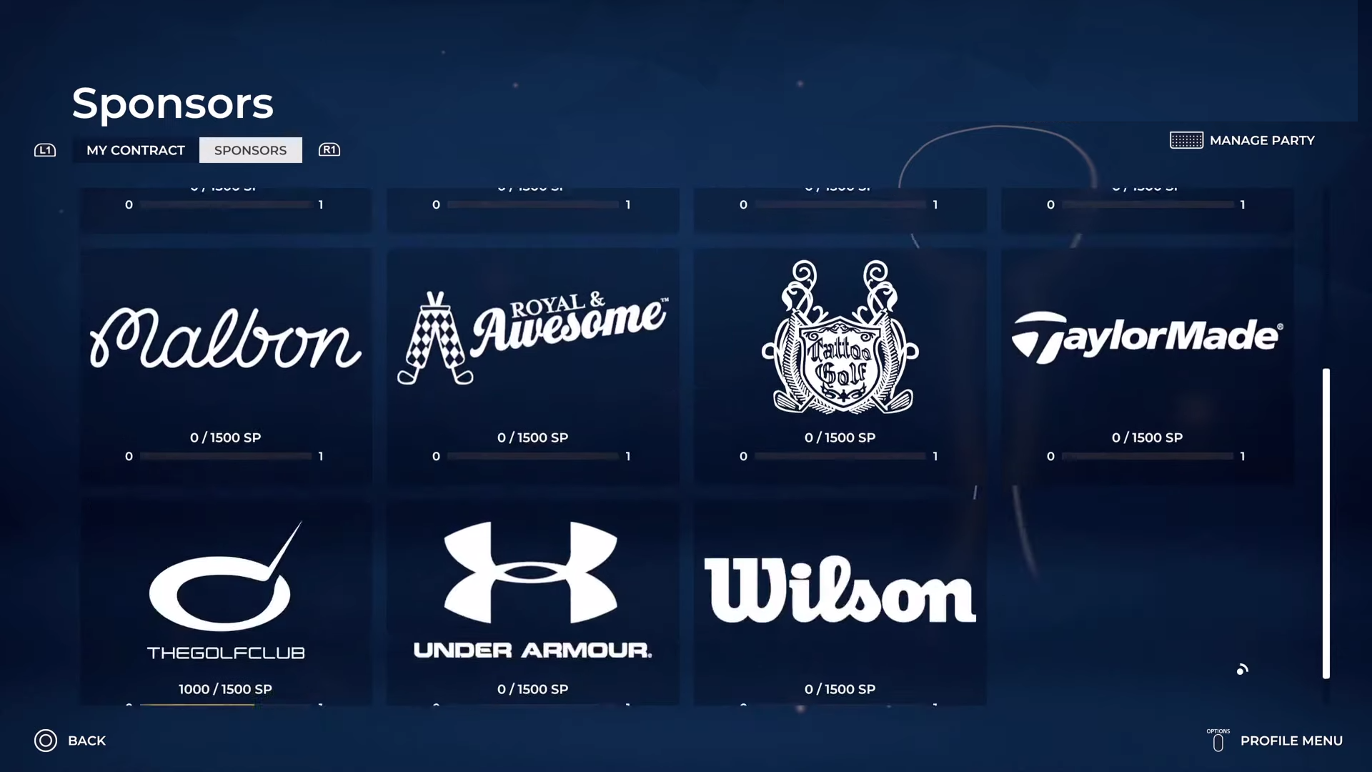 pga tour 2k21 sponsors