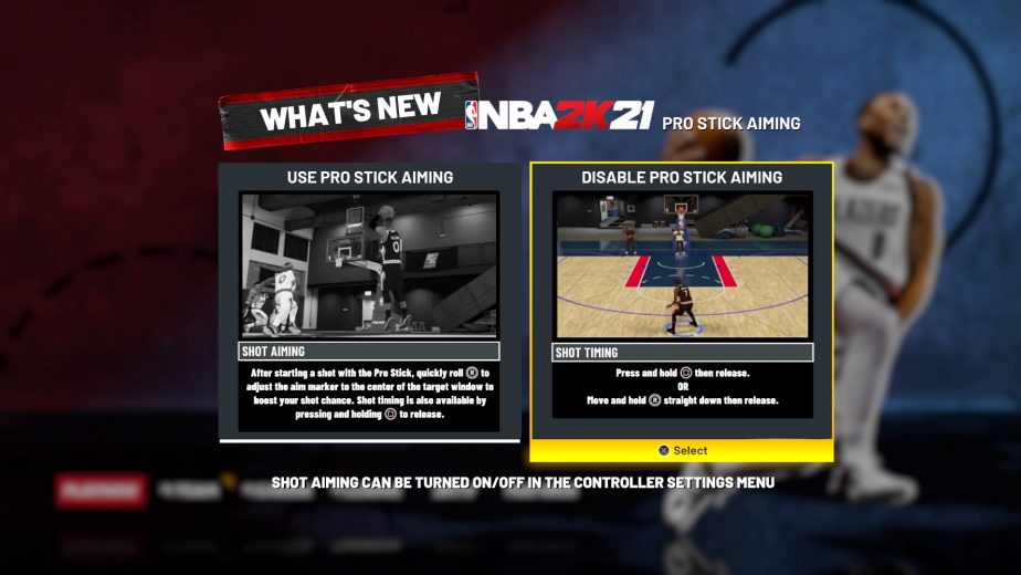 whats new with nba 2k21 shot option