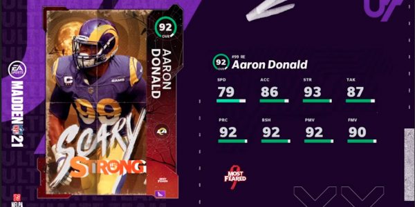madden 21 most feared scary strong players aaron donald jim brown