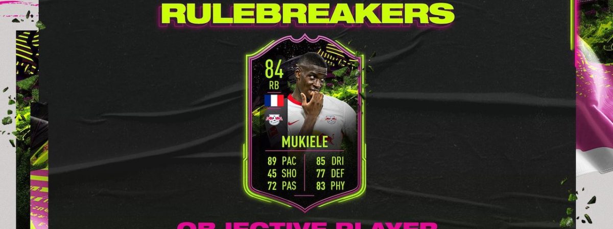 Nordi Mukiele FIFA 21 Objectives how to get rulebreakers card ultimate team